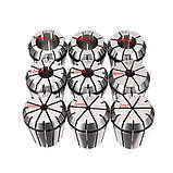 Цанга ER32 2 4 6 8 10 12 14 16 18 20 мм для верстата з ЧПУ 9 шт (005044), фото 2