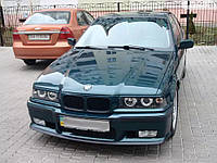Реснички на фары BMW 3 E36 1990-2000 / БМВ 3 Е36 (стеклопластик, под покраску)