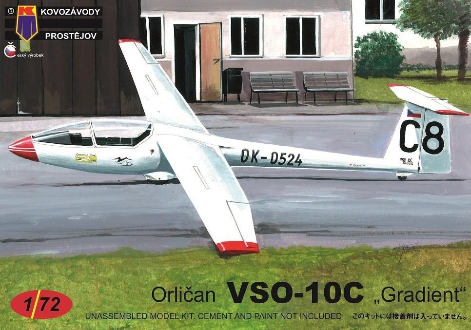 Пластикова модель 1/72 Kovozavody Prostejov 0135 чехословацький планер VSO-10C Gradient