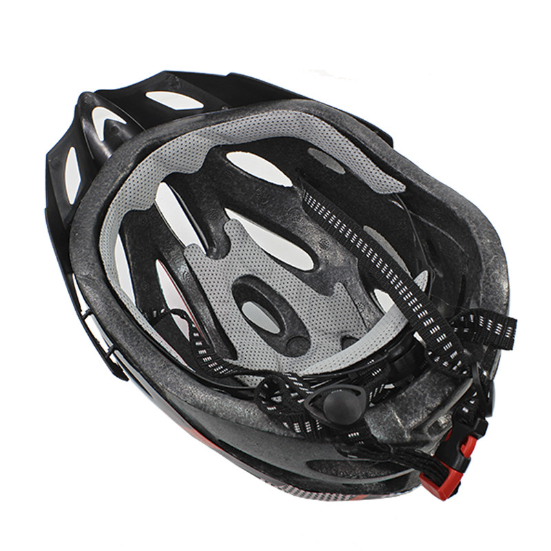Al Шолом велосипедний Helmet Н-103 Black + Red велошолом для велосипедистів захисний аксесуар