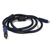 Al Кабель мультимедійний PowerPlant HDMI-HDMI (KD00AS1204) v1.4, 7 м Nylon, Double ferrites