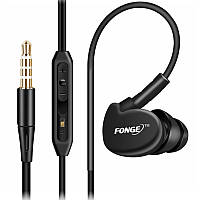Al Дротова гарнітура FONGE S500 Black вакуумна для смартфона планшета мультимедійна