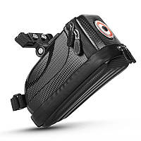 Al Сумка велосипедна West Biking 0707231 1,5L під сідло з ліхтарем. Black