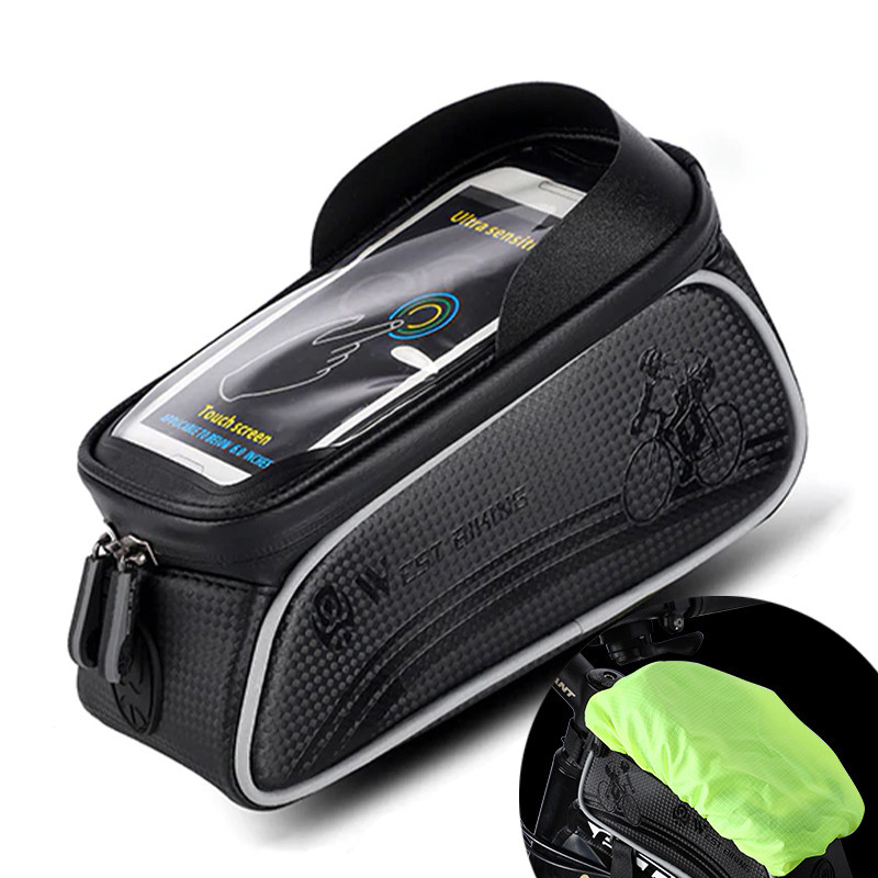 Al Сумка велосипедна на раму для смартфонів West Biking 0707205 Black