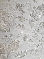 Обои виниловые на бумажной основе Sirpi Italian Silk 7 цветы листья ветки золотистые на бежевом структурные 3д