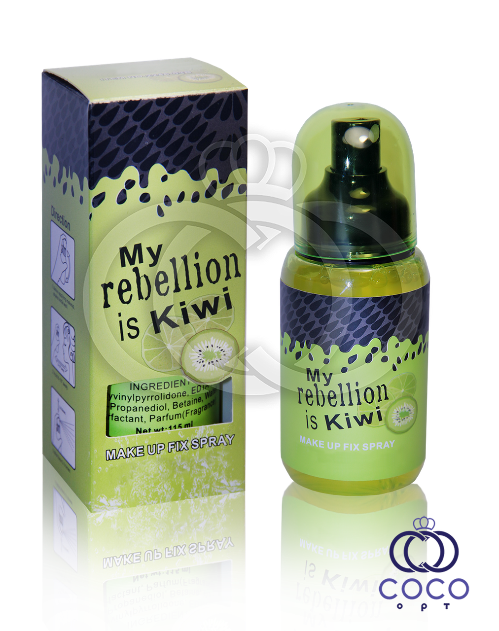 Фіксатор макіяжу Rebellion Is Kiwi з екстрактом ківі, фото 1