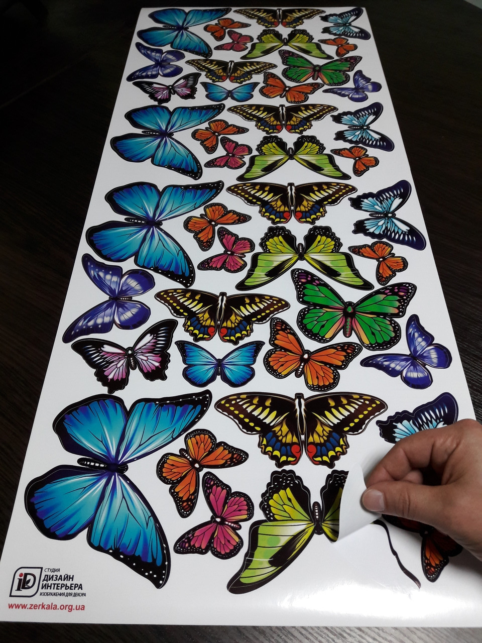 Наклейки метелики самоклеючі для прикраси будинку 42 шт