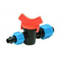 Кран стартовий для крапельної стрічки з підтискачем SL-004