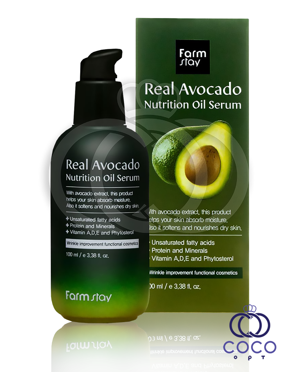 Сироватка для обличчя Farm Stay Real Avocado Nutrition Oil Serum c авокадо