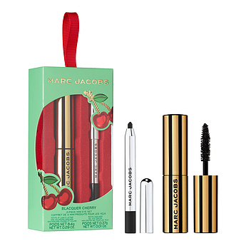 Карандаш для глаз и тушь для ресниц Marc Jacobs Beauty Blacquer Cherry Two Piece Mini Eye Set 8.4 г + 0.37 г