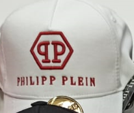Стильная мужская белая кепка Philipp Plein | Молодежная летняя бейсболка | Модный мужской головной убор