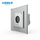 Розумний датчик звуку та світла ZigBee Livolo сірий (VL-C7FCJZ-2IP), фото 3