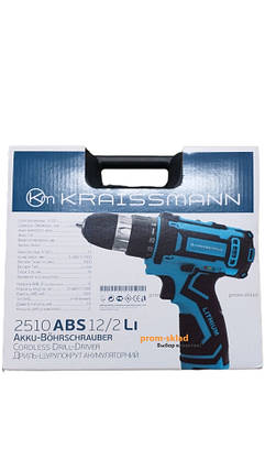 Шуруповерт акумуляторний KRAISSMANN 2510 ABS 12/2 Li, фото 2