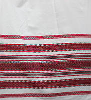 Декоративна тканина з українським орнаментом рушникова "Дивограй" для одягу, скатертин, штор, виробів.