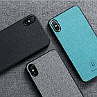 Чохол тканинний Baseus чорний для iPhone X/XS, фото 4