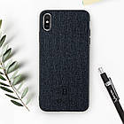 Чохол тканинний Baseus чорний для iPhone X/XS, фото 5