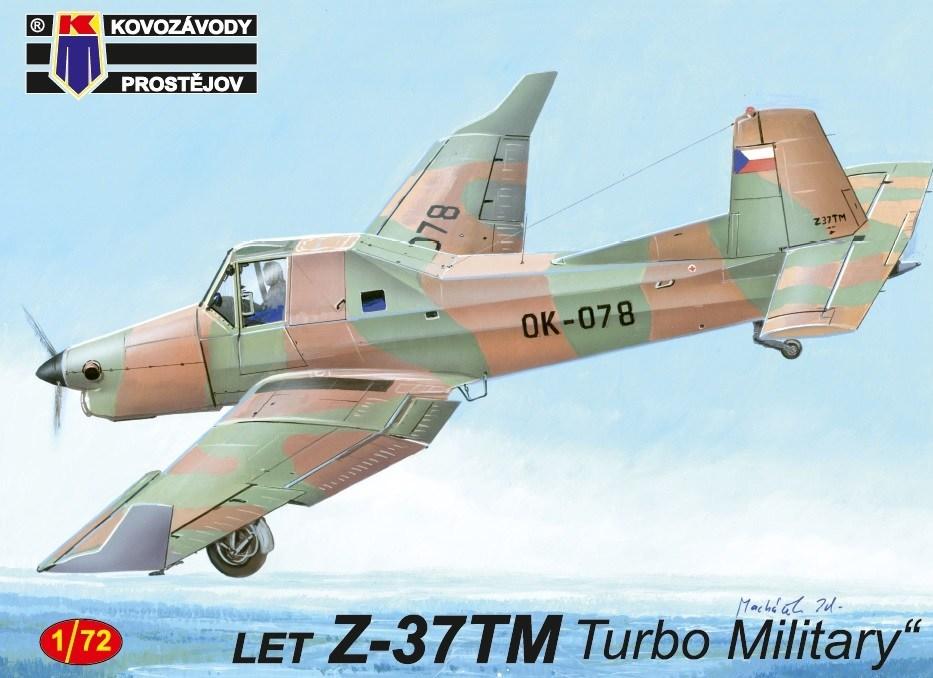 Пластикова модель 1/72 Kovozavody Prostejov 0146 чехословацький літак Zlin Z-37TM „Turbo Military“