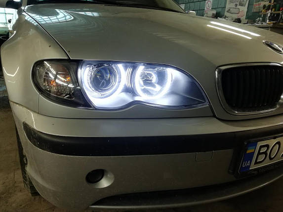 Ангельські очі для BMW E70 LED (2*106 + 2*131 мм), фото 2