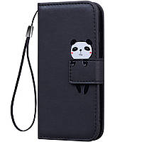 Чехол-книжка Animal Wallet для Xiaomi Redmi Note 9 Panda