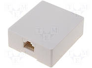 Комп'ютерна розетка однопортова RJ-45 (8Р8С) сat.3