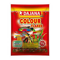 Корм в хлопьях для рыб в хлопьях для усиления окраса Dajana COLOUR FLAKES 80 мл/13 г