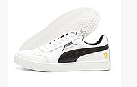 Мужские кожаные кроссовки Puma Ferrari white белые