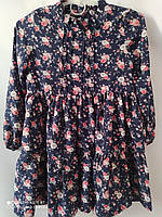 Платье с цветочным принтом в мелкий цветочек, на рост 110,122