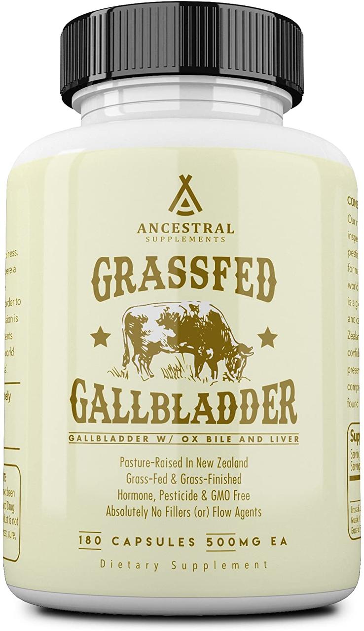 Ancestral Supplements Gallbladder / Яловича жовч 180 капсул