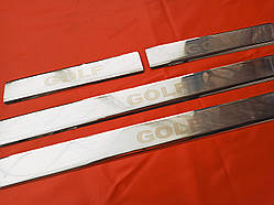 Накладки на пороги для Volkswagen Golf 7