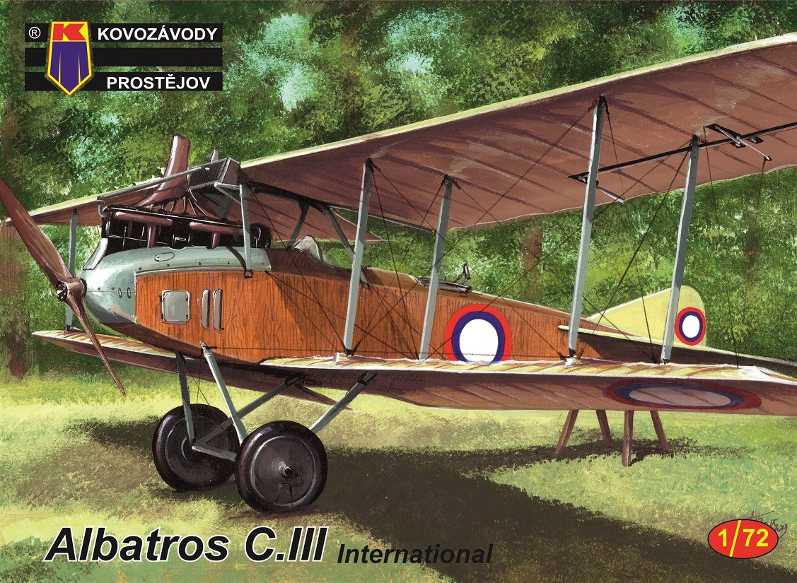 Пластикова модель 1/72 Kovozavody Prostejov 0150 німецький літак Albatros C.III International