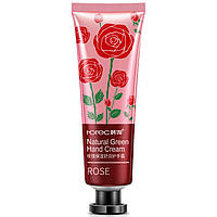 Крем для рук с экстрактом розы Rorec Rose Natural Green Hand Cream, 30г