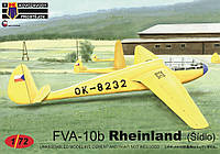 Пластикова модель 1/72 Kovozavody Prostejov 0154 німецький планер FVA-10b Rheiland (Šídlo)