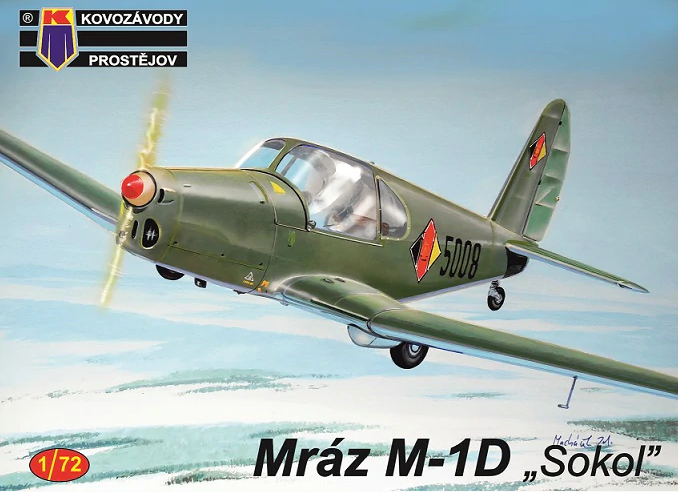 Пластикова модель 1/72 Kovozavody Prostejov 0156 чехословацький літак Mraz M-1D “Sokol”