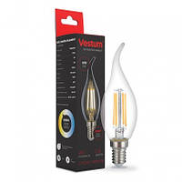 LED Vestum filament филаментная лампа С35Т Е14 (свеча на ветру)