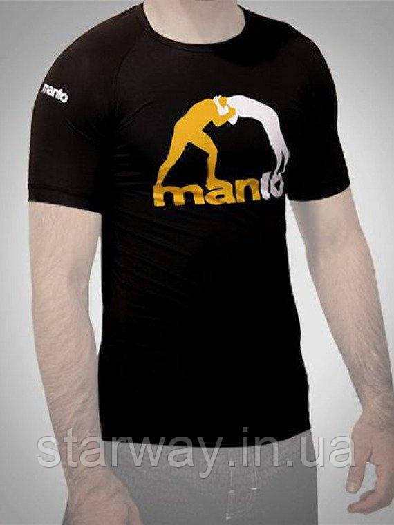 Чорна футболка Manto | лого манто