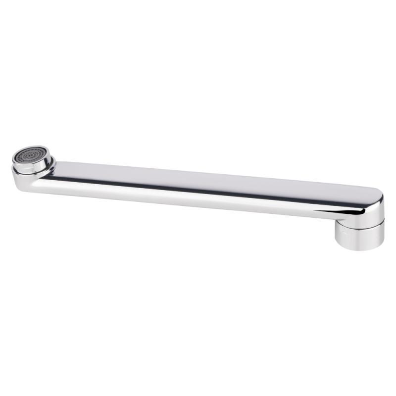 Вилив для змішувача прямий LIDZ 23см метал хром LDNIA220CRM35103, фото 1