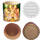 Форма для пасхи паперова, форма для випікання куліча 110х85мм, 300 грамів, набір 50 шт., фото 2