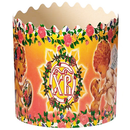 Форма для пасхи паперова, форма для випікання куліча 110х85мм, 300 грамів, набір 50 шт., фото 1