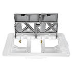 Кнопка зливу для інсталяції IMPRESE подвійна чорна 83137 i8040B, фото 3