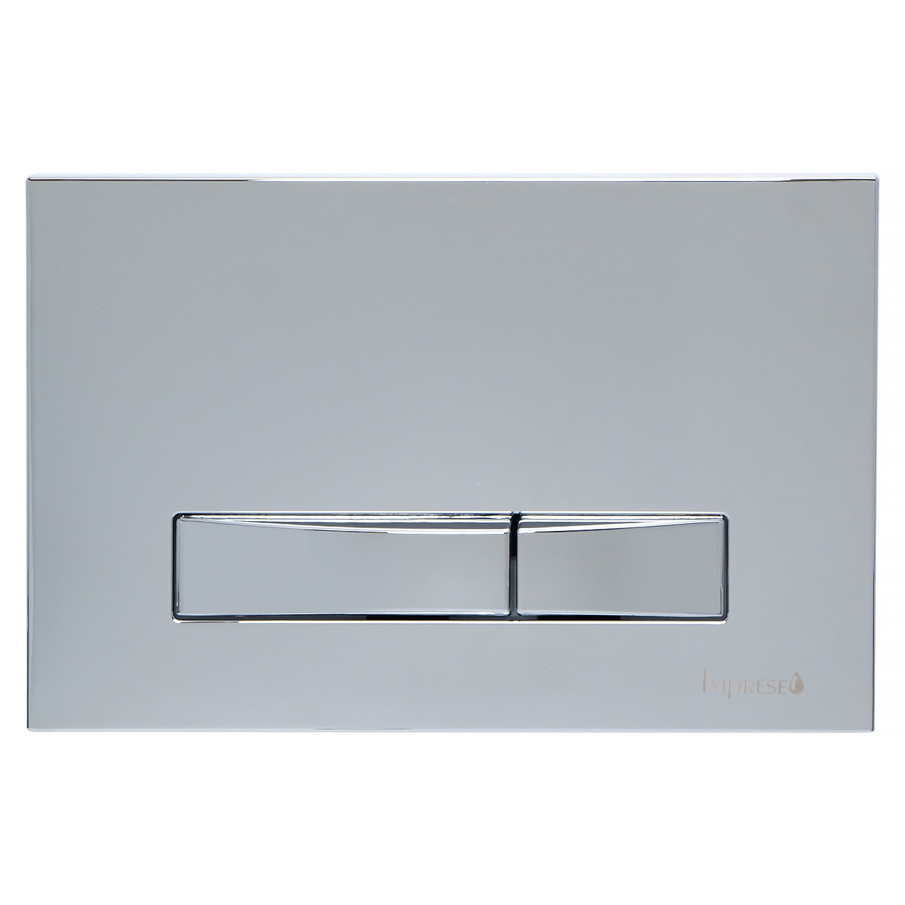 Кнопка для інсталяції IMPRESE i7114PC подвійна глянцева хром 82646, фото 1