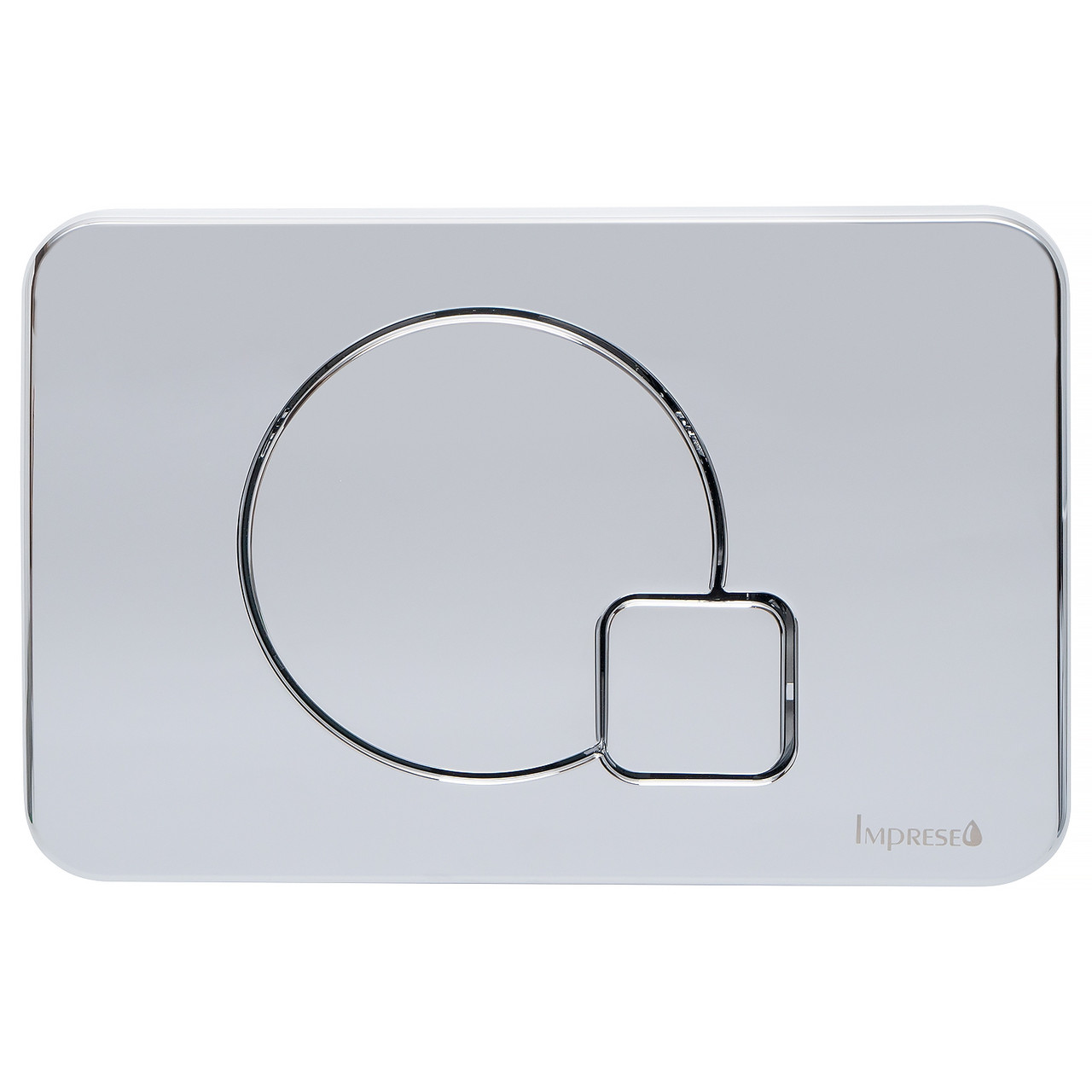 Кнопка зливу для інсталяції IMPRESE подвійна хром 82649 i7115PC, фото 1