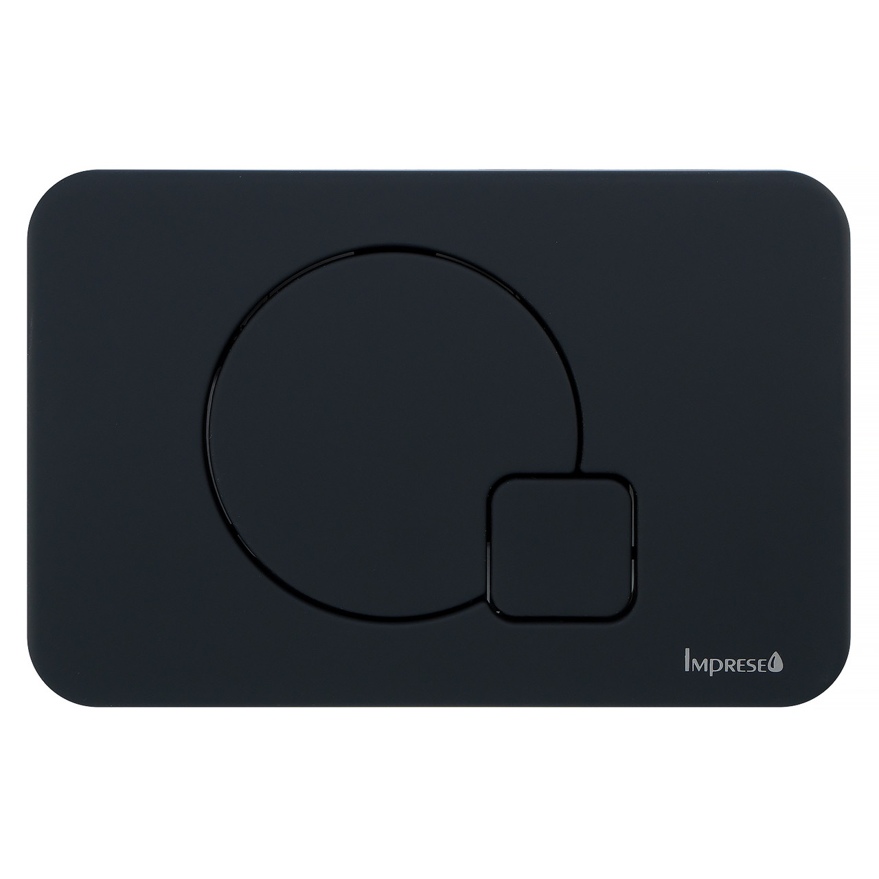 Кнопка зливу для інсталяції IMPRESE подвійна чорна 82650 i7115PB, фото 1