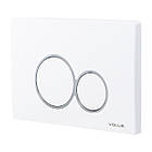 Кнопка зливу для інсталяції VOLLE подвійна глянцева біла 82853 222124, фото 3