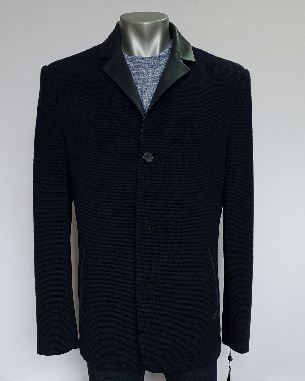 Куртка-піджак чоловічий Voronin А1014 темно-синя 54