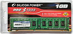Пам'ять для ПК DDR3 1GB 1333 MHz Silicon Power SP001GBLTU133S02