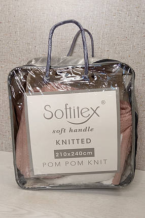 Плед в'язаний "Softitex" 210х240 см., фото 4