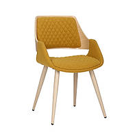 Дизайнерський обідній стілець Hardy фанерний блок дуб/тканина