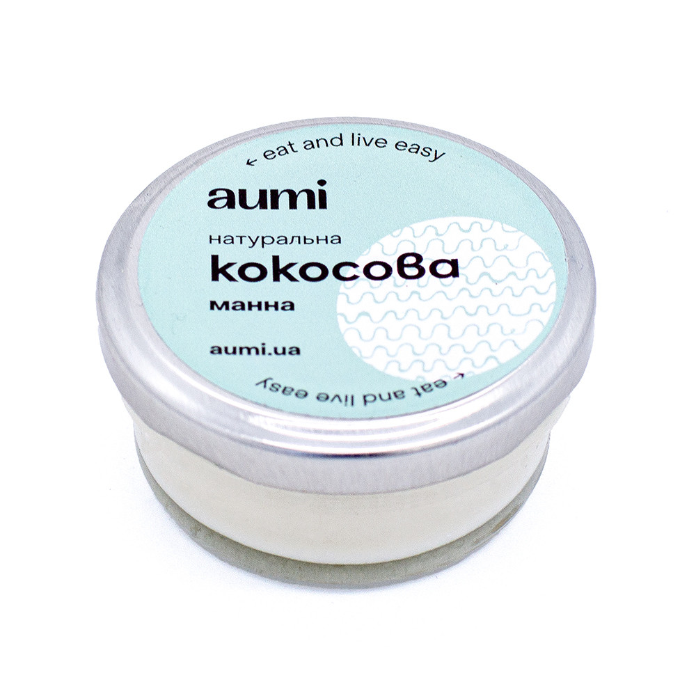 Кокосова паста (манна), 50г, банка СКЛЯНА, натуральна без домішок