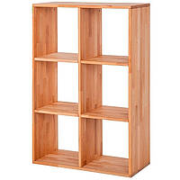 Книжний стелаж K703 у вітальню дерев'яний з бука ТМ Mobler