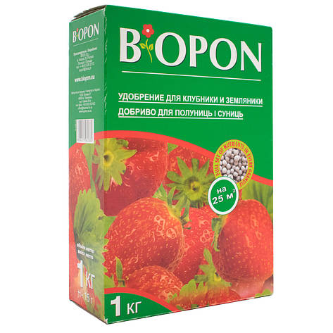 Добриво гранульоване для полуниці та суниці 1кг, BIOPON, фото 1